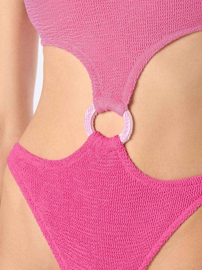 Mc2 Saint Barth Costume Intero Da Donna Crinkle Laurel Cut Out