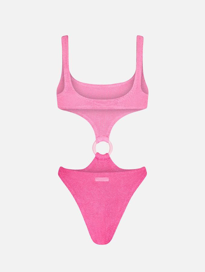 Mc2 Saint Barth Costume Intero Da Donna Crinkle Laurel Cut Out