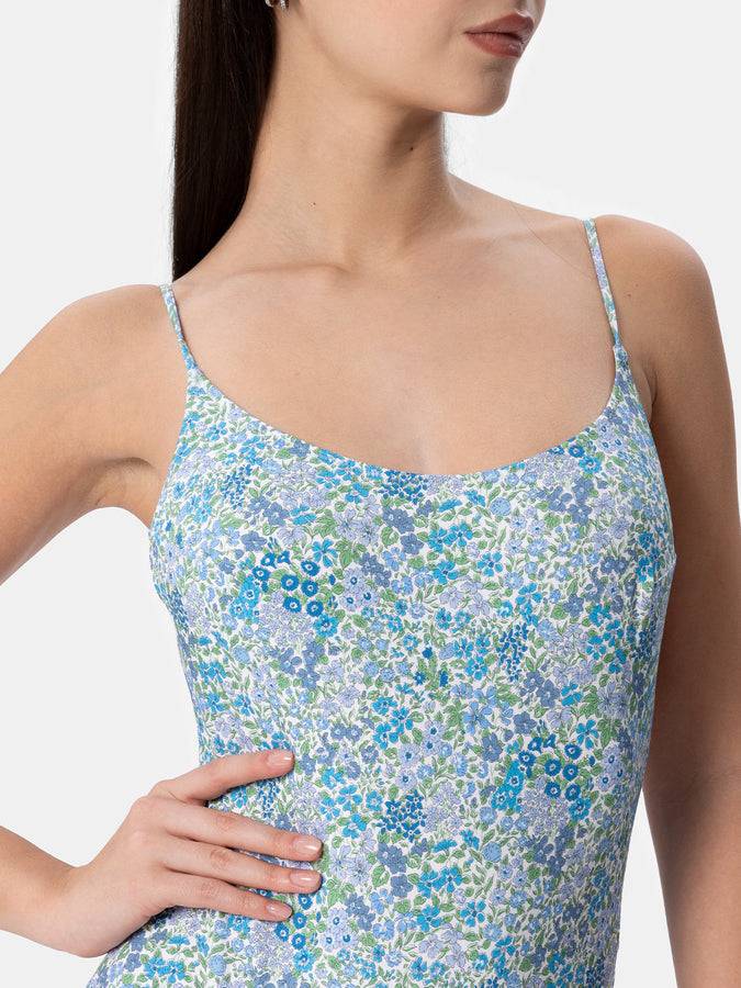 Mc2 Saint Barth Costume Intero Da Donna Joanna Luise Cecille | REALIZZATO CON TESSUTO LIBERTY