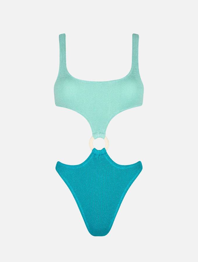 Mc2 Saint Barth Costume Intero Da Donna Laurel Crinkle Cut Out