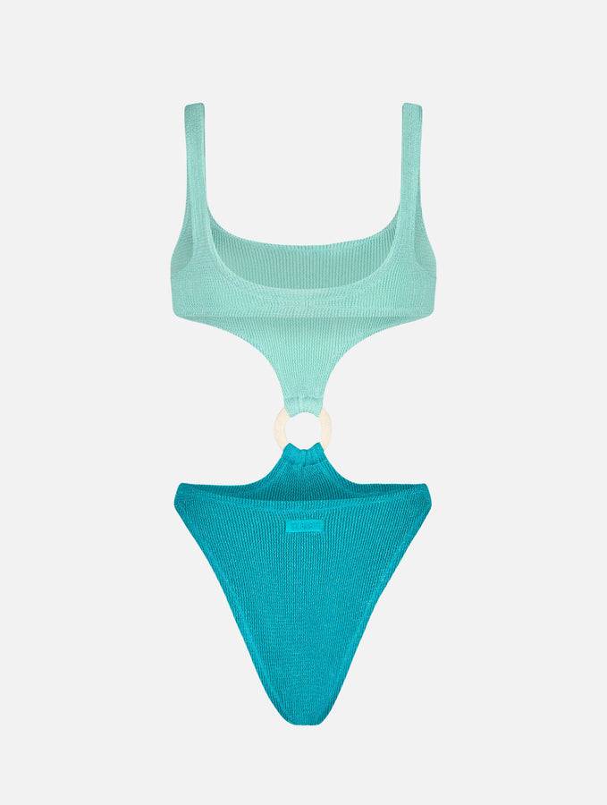 Mc2 Saint Barth Costume Intero Da Donna Laurel Crinkle Cut Out