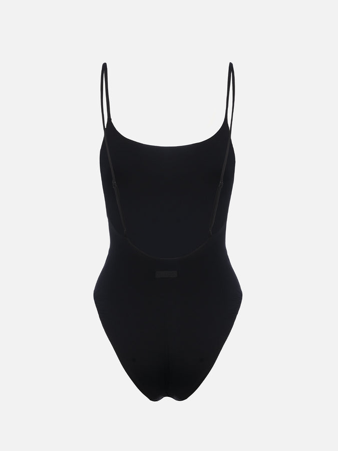Mc2 Saint Barth Costume Intero Da Donna Nero Cecille Con Strass