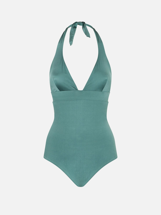 Mc2 Saint Barth Costume Intero Da Donna Verde Salvia