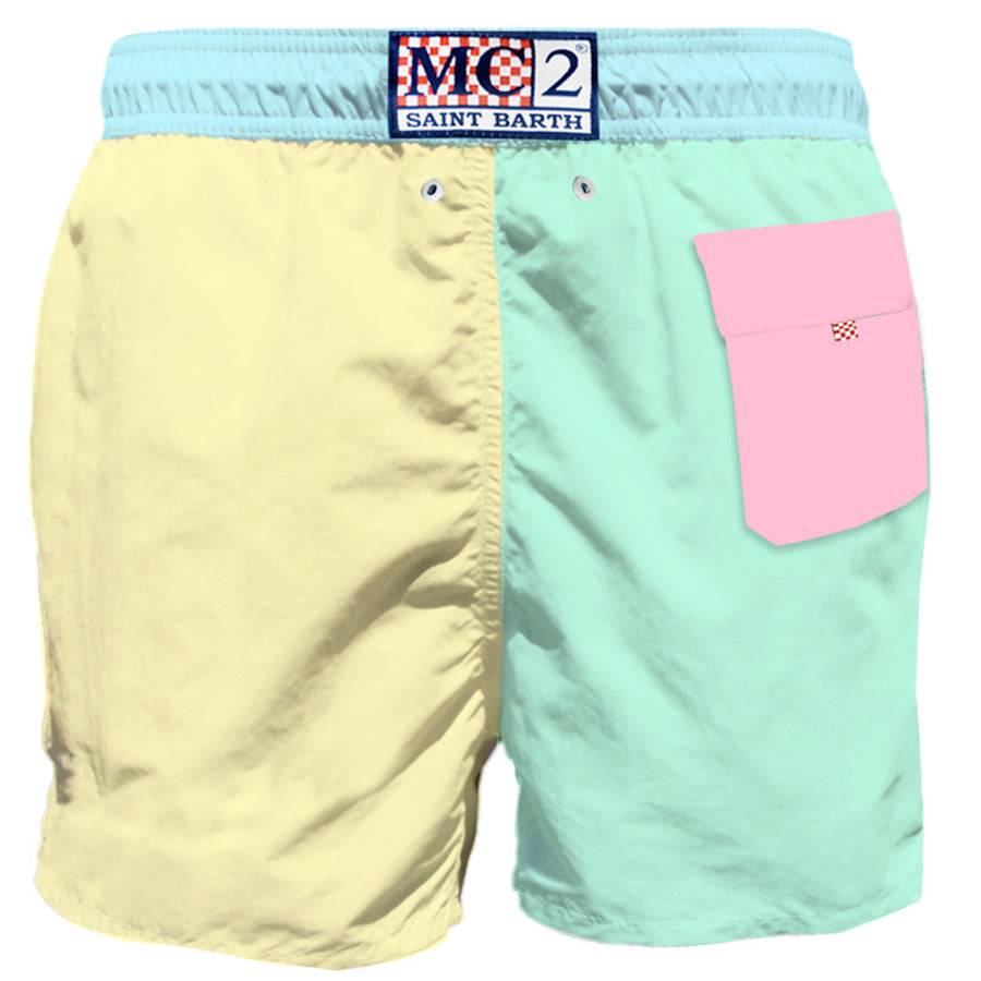 Mc2 Saint Barth Costume Mare Multicolor Uomo Con Taschino