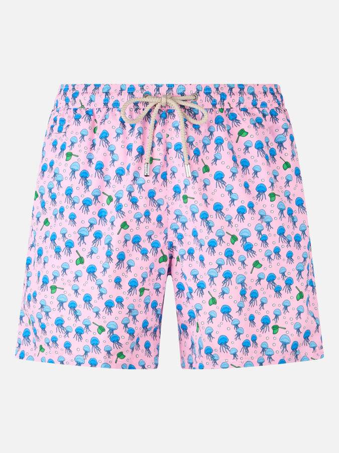 Mc2 Saint Barth Costume uomo in tessuto leggero Lighting Micro Fantasy con stampa meduse