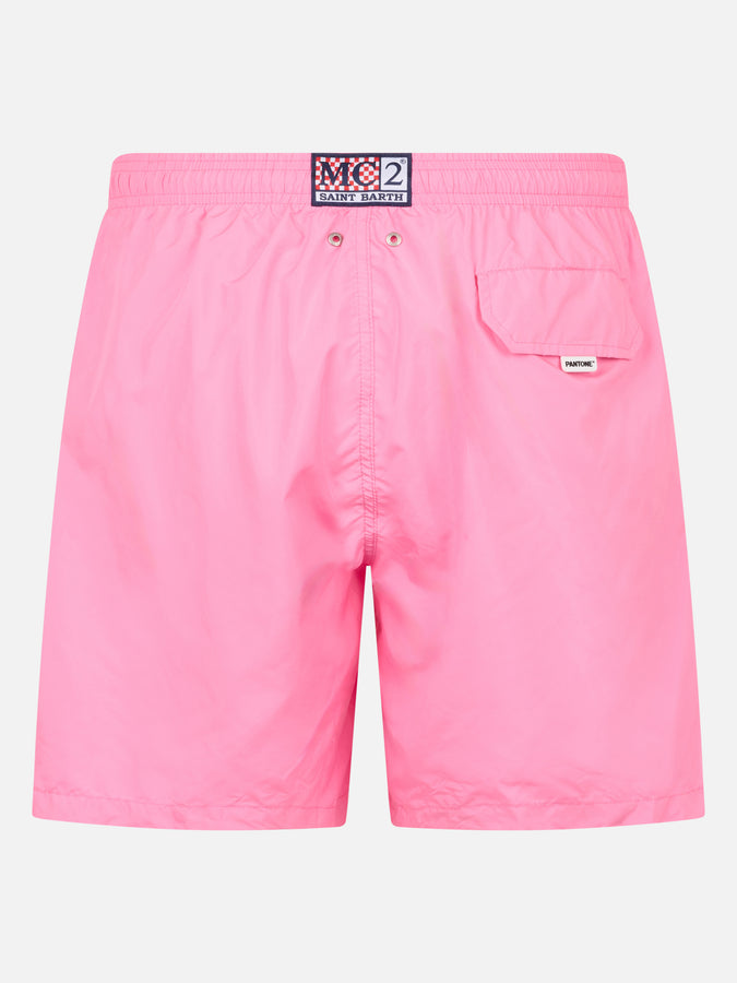 Mc2 Saint Barth Costume Uomo Tessuto Leggero Rosa Lighting Pantone | EDIZIONE SPECIALE PANTONE