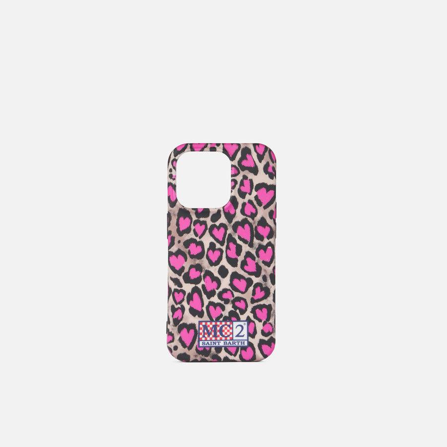 Mc2 Saint Barth Cover per iPhone 14 Pro con stampa animalier