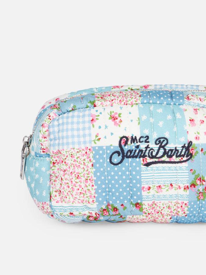 Mc2 Saint Barth Custodia Morbida Trapuntata A Fiori Azzurri