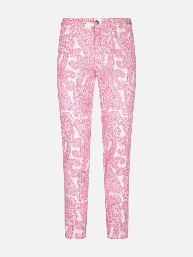 Mc2 Saint Barth Denim Da Donna Stampa Paisley Rosa Belleville