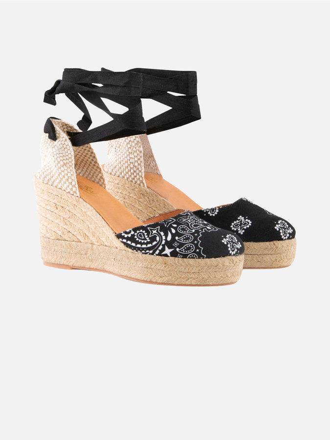 Mc2 Saint Barth Espadrillas con zeppa alta e laccio alla caviglia