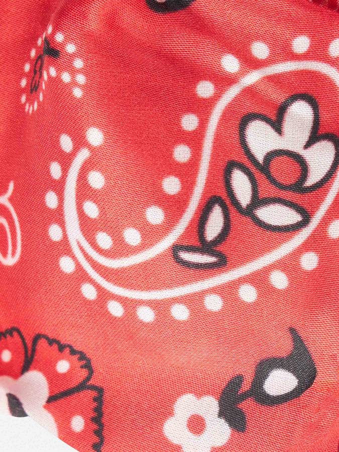 Mc2 Saint Barth Fascia Per Capelli Bandana Rossa Da Donna