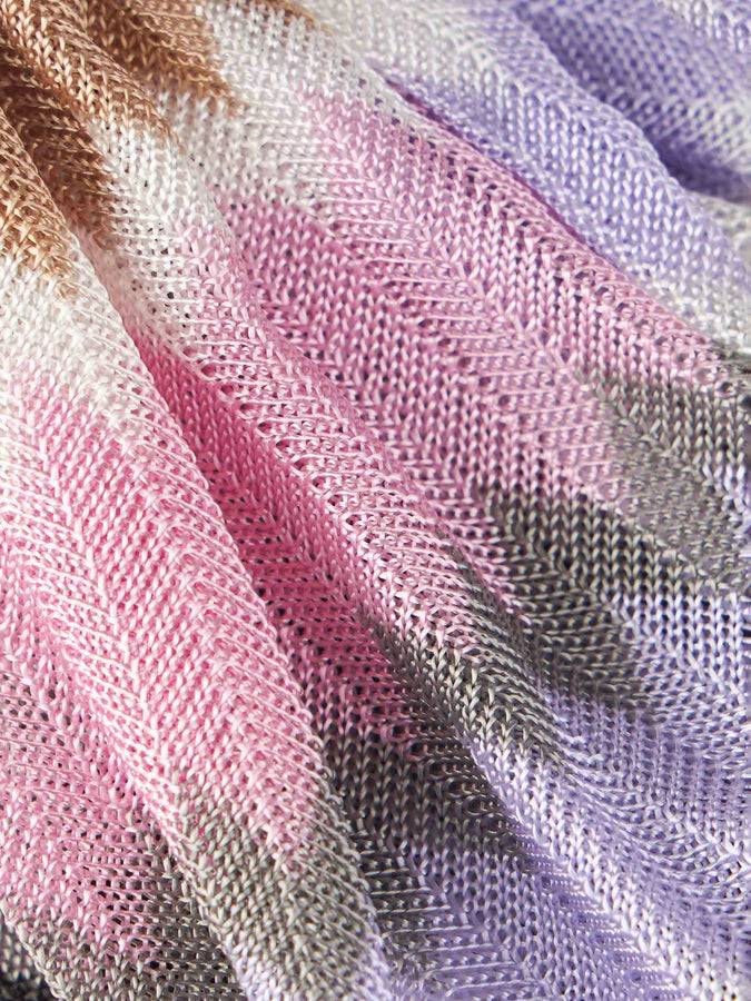 Mc2 Saint Barth Fascia Per Capelli Da Donna Chevron Lilla