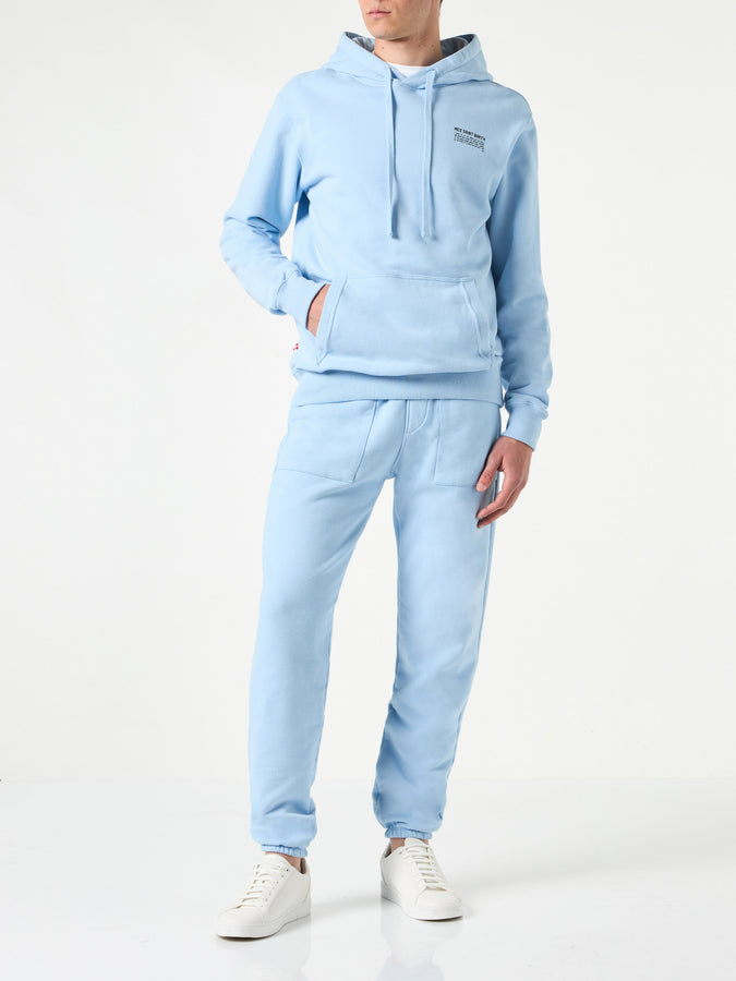 Mc2 Saint Barth Felpa Con Cappuccio Azzurra | Edizione Speciale Pantone™