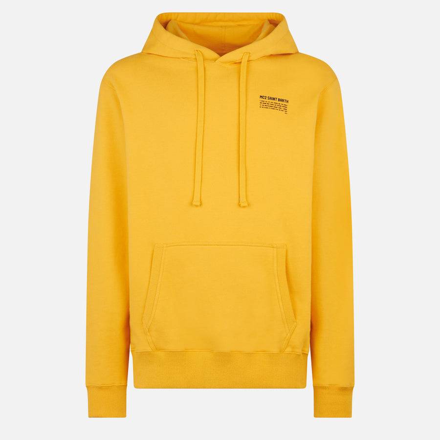 Mc2 Saint Barth Felpa Con Cappuccio Giallo Ocra | Edizione Speciale Pantone™