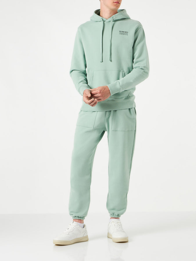 Mc2 Saint Barth Felpa Con Cappuccio Verde Chiaro | Edizione Speciale Pantone™