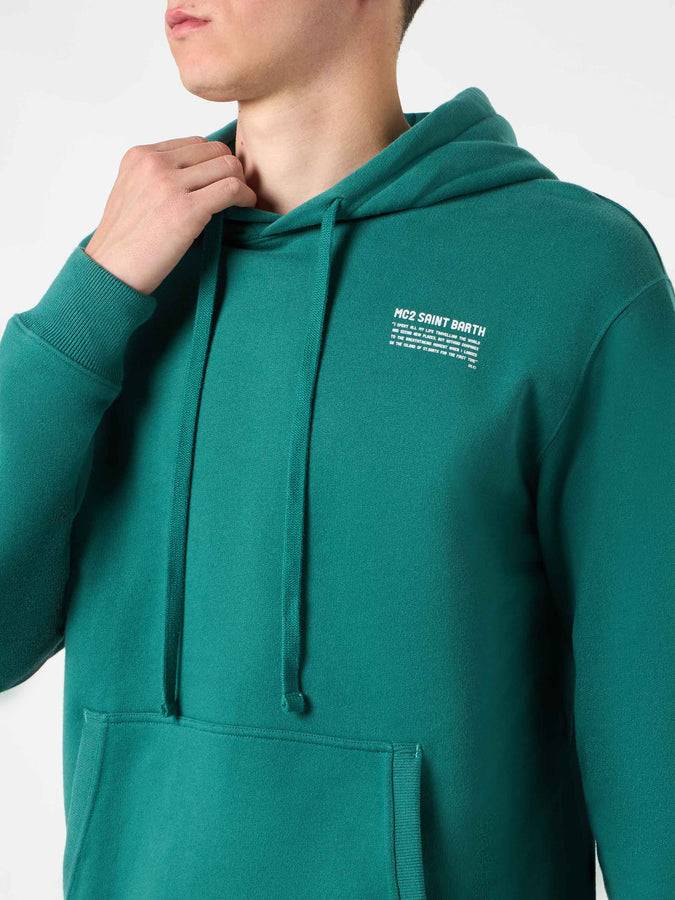 Mc2 Saint Barth Felpa Con Cappuccio Verde | Edizione Speciale Pantone™