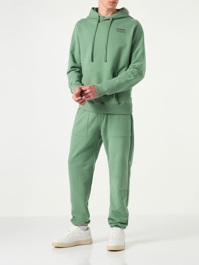 Mc2 Saint Barth Felpa Con Cappuccio Verde Militare | Edizione Speciale Pantone™