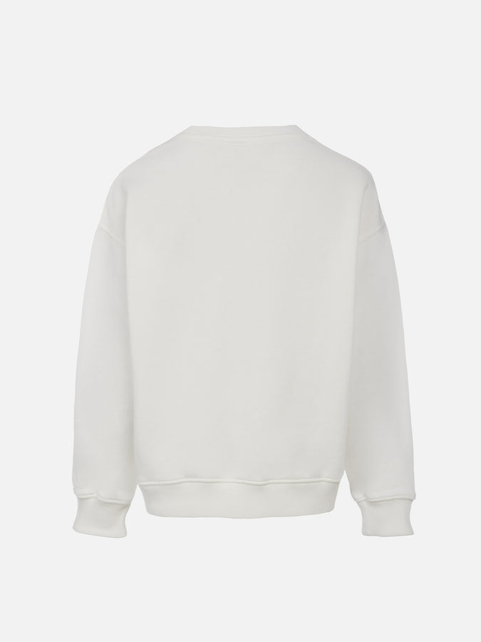 Mc2 Saint Barth Felpa Da Bambina Briony Con Patch Saint Barth In Spugna Multicolor