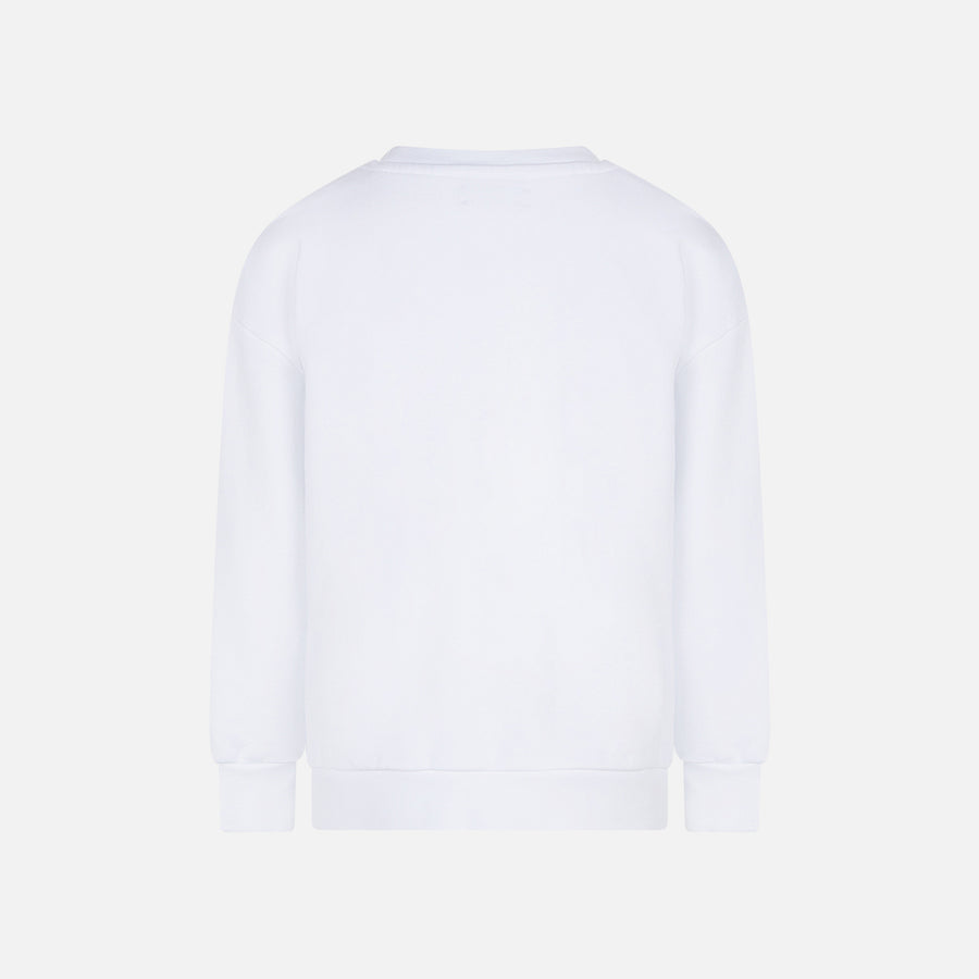 Mc2 Saint Barth Felpa Da Bambina Con Patch In Spugna Multicolor St. Barth