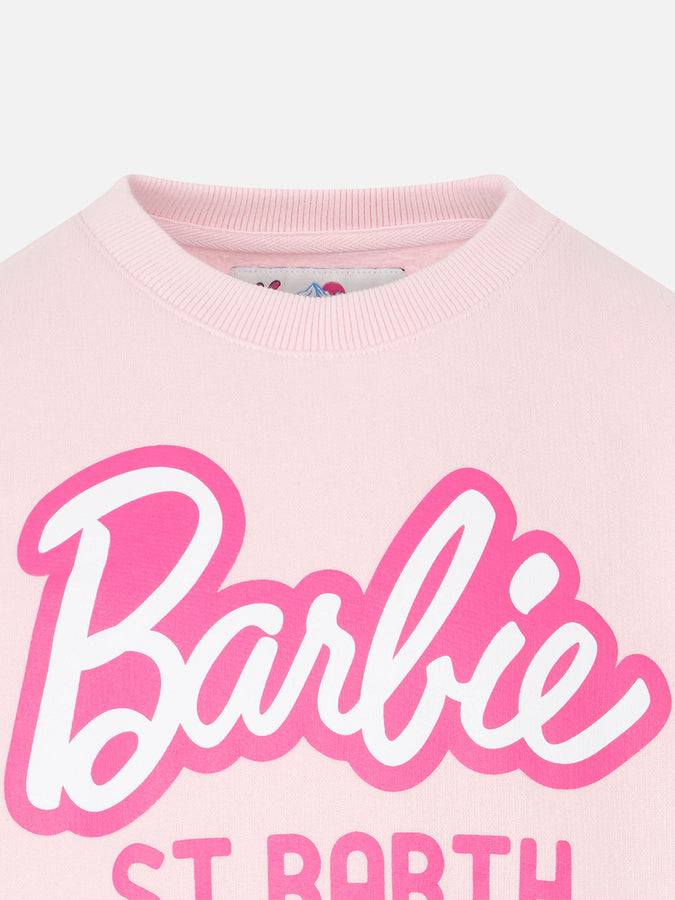 Mc2 Saint Barth Felpa Da Bambina In Pile Con Stampa Barbie St. Barth | EDIZIONE SPECIALE BARBIE