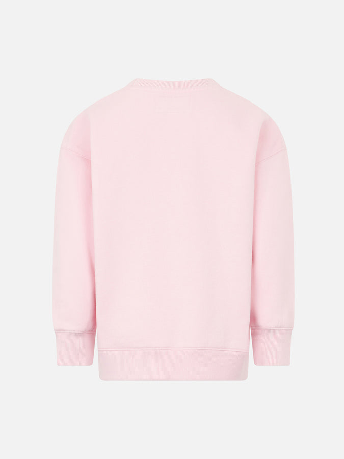 Mc2 Saint Barth Felpa Da Bambina In Pile Con Stampa Barbie St. Barth | EDIZIONE SPECIALE BARBIE