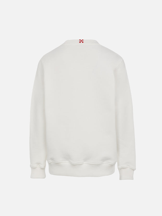 Mc2 Saint Barth Felpa Da Bambino Bobby Con Stampa St. Barth Sport Club