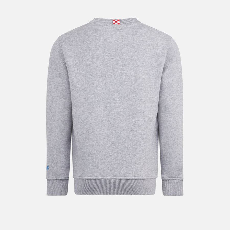 Mc2 Saint Barth Felpa Da Bambino Girocollo Grigia Con Stampa Snoopy | EDIZIONE SPECIALE SNOOPY PEANUTS™