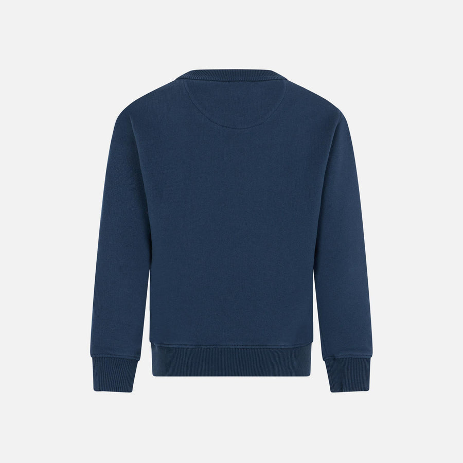 Mc2 Saint Barth Felpa Da Bambino In Cotone Con Patch In Spugna St. Barth