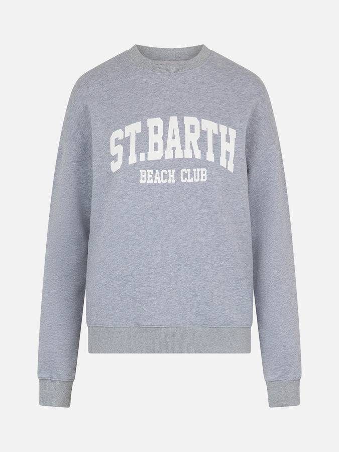 Mc2 Saint Barth Felpa Da Donna Stardust In Cotone Grigio