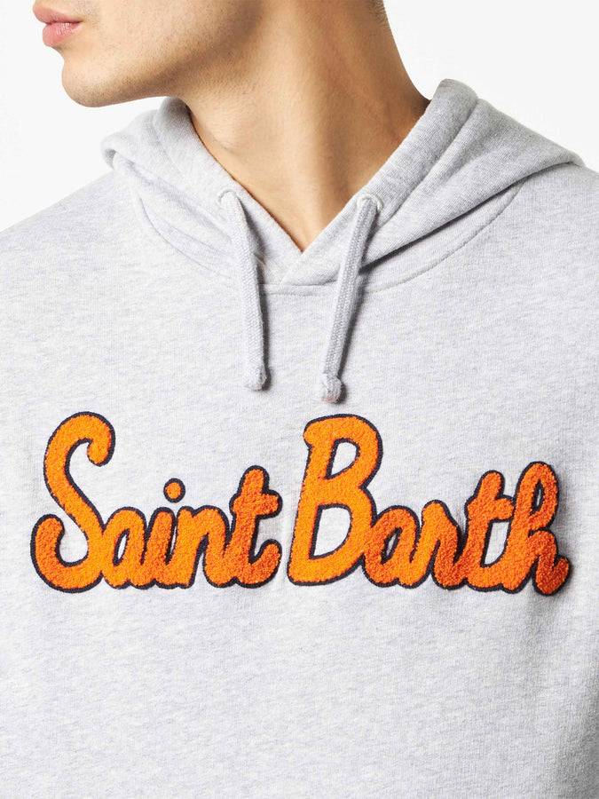 Mc2 Saint Barth Felpa Da Uomo In Cotone Con Cappuccio E Patch