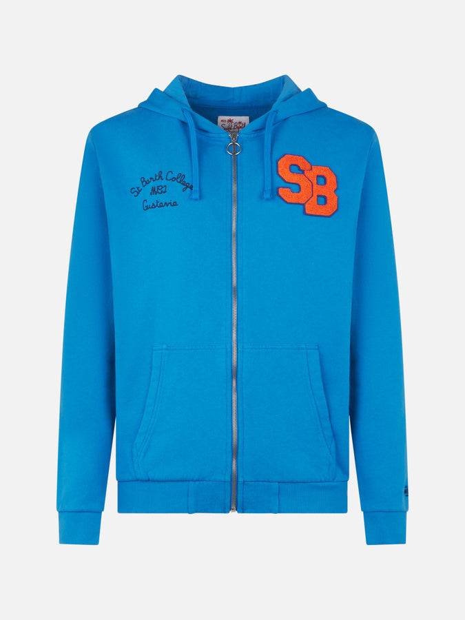 Mc2 Saint Barth Felpa Da Uomo In Cotone Con Patch E Ricami