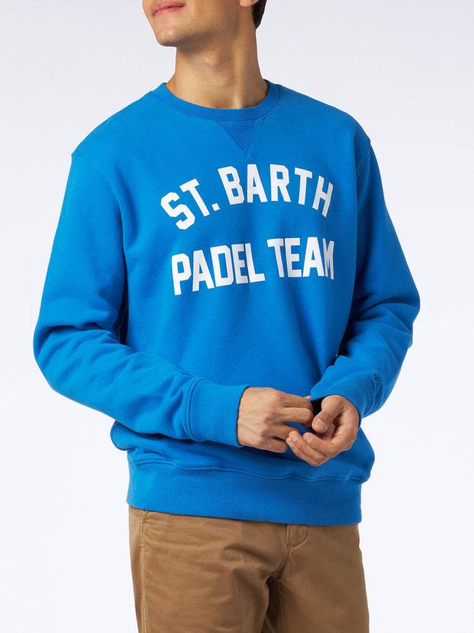Mc2 Saint Barth Felpa In Cotone Con Stampa St. Barth Padel Team
