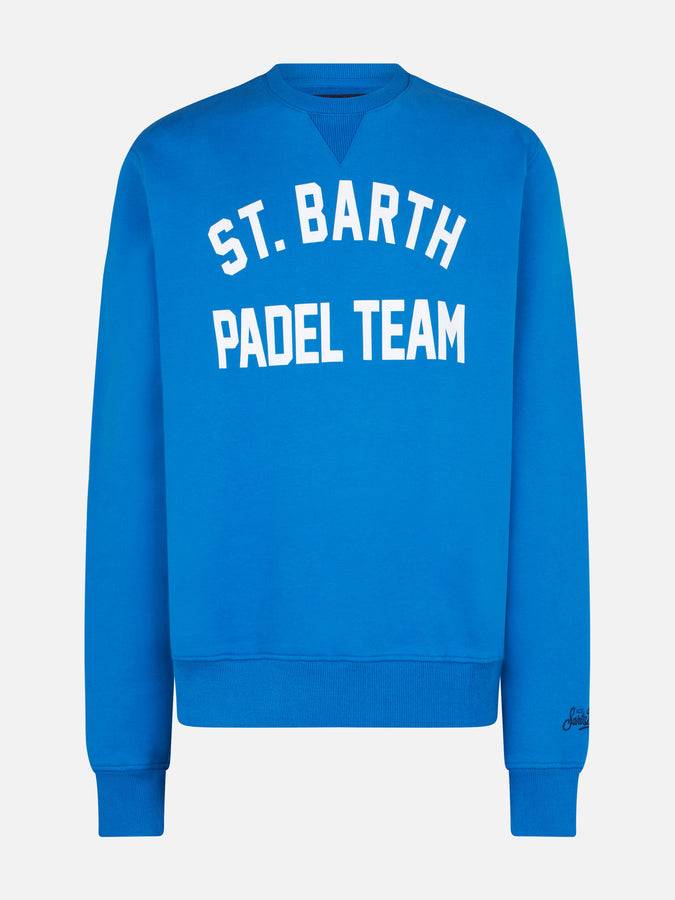 Mc2 Saint Barth Felpa In Cotone Con Stampa St. Barth Padel Team