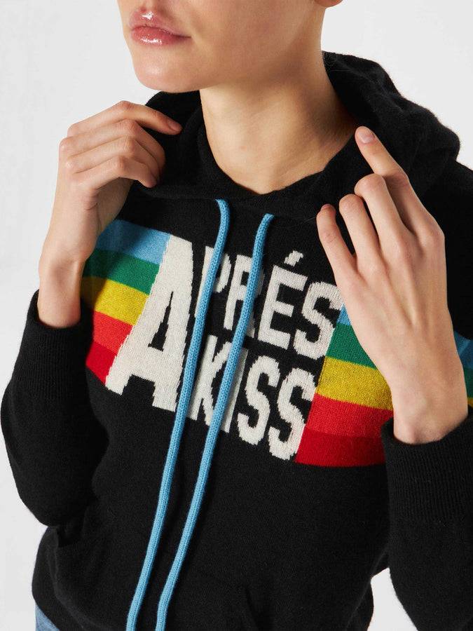 Mc2 Saint Barth Felpa In Maglia Con Intarsio Arcobaleno