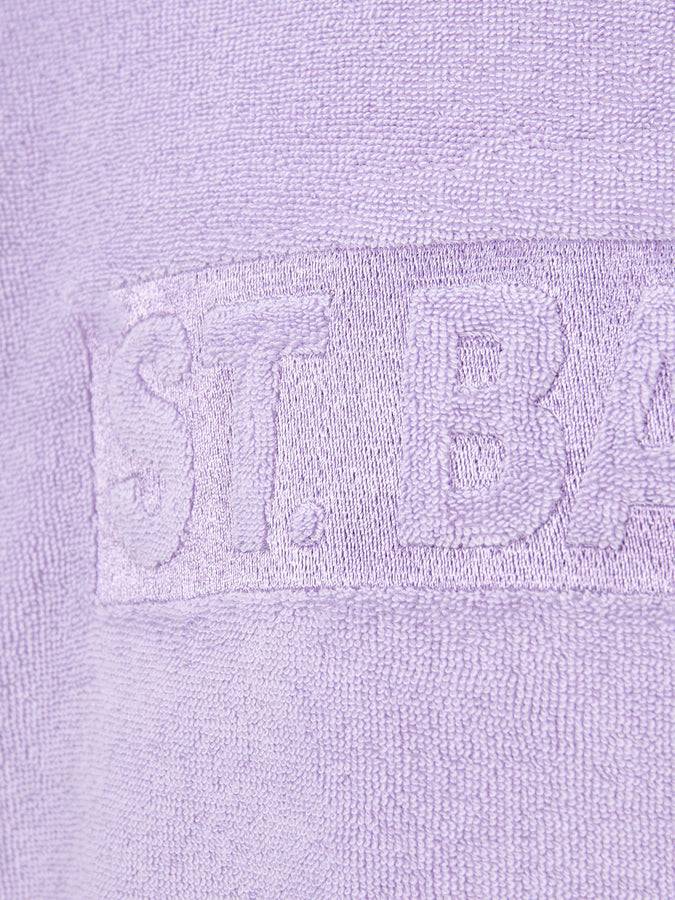 Mc2 Saint Barth Felpa Lilla Da Bambina Briony In Spugna Con Logo Saint Barth