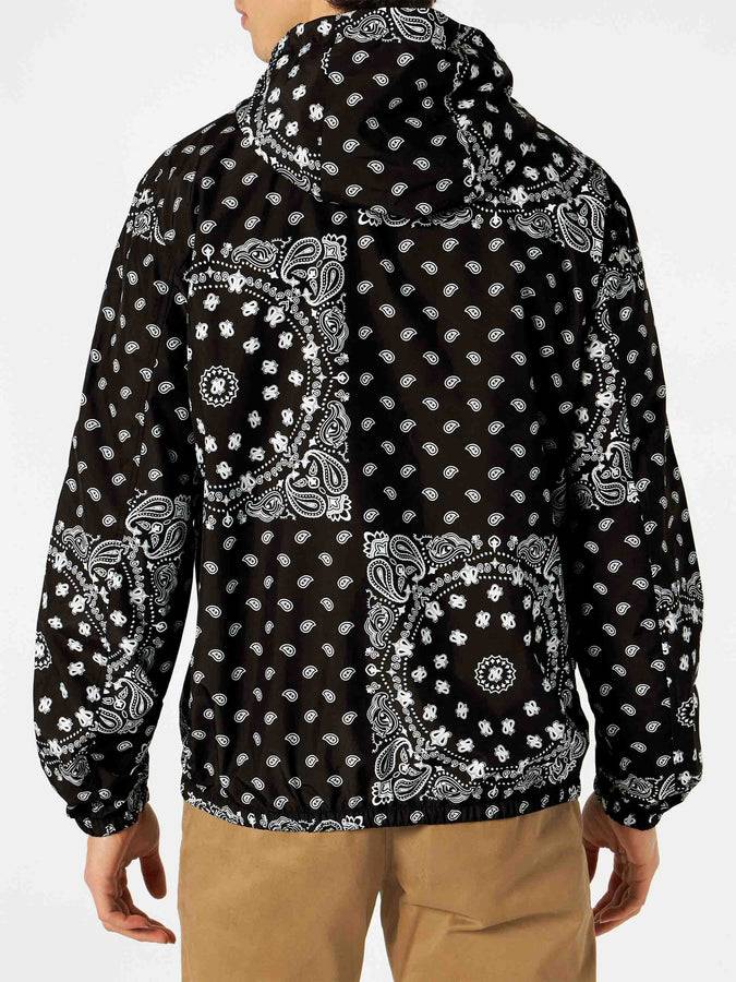 Mc2 Saint Barth Giacca A Vento Leggera Da Uomo Con Cappuccio E Stampa Bandana