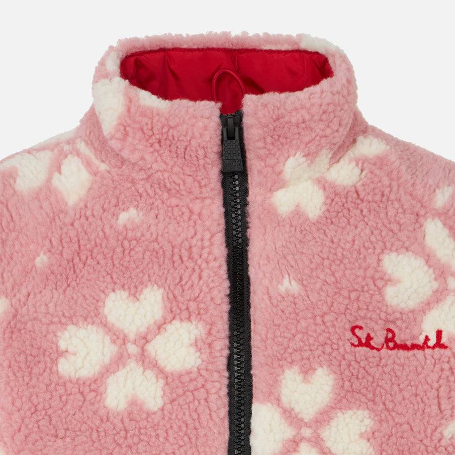Mc2 Saint Barth Giacca Sherpa Da Bambina Con Stampa Hello Kitty | EDIZIONE SPECIALE DI HELLO KITTY