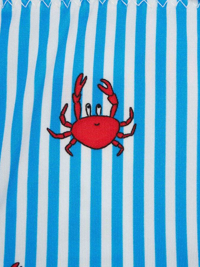 Mc2 Saint Barth Girl Classic Bandeau Bikini Emy With Crab Print