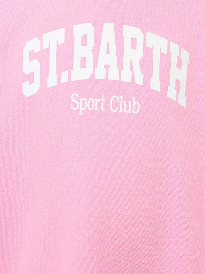 Mc2 Saint Barth Girl Sweatshirt Briony With Multicolor Saint Barth Terry Patch