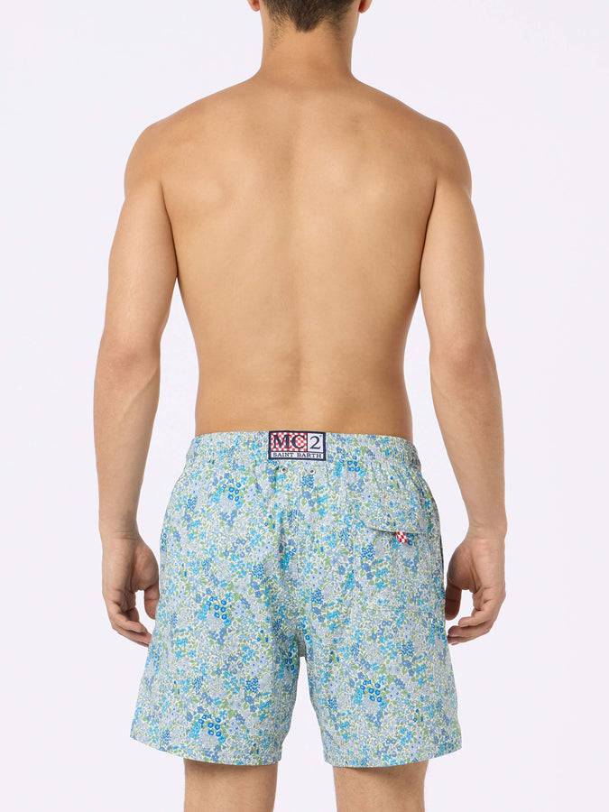 Mc2 Saint Barth Joanna Luise Print Mid-length Swim Shorts| MADE WITH LIBERTY FABRIC