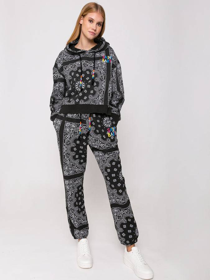 Mc2 Saint Barth Joggers Bandana In Cotone Con Ricamo Saint Barth