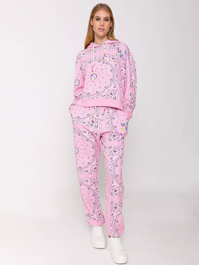 Mc2 Saint Barth Joggers Bandana In Cotone Con Ricamo Saint Barth