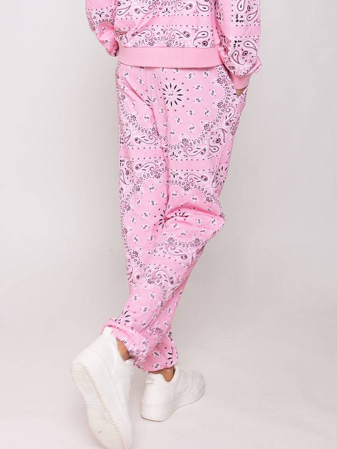 Mc2 Saint Barth Joggers Bandana In Cotone Con Ricamo Saint Barth