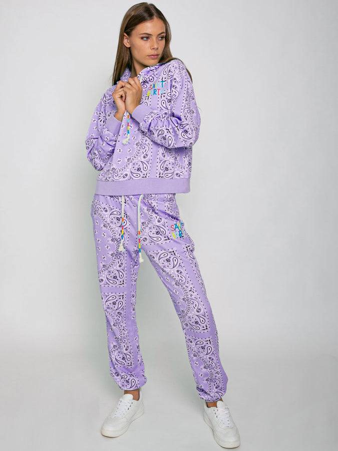 Mc2 Saint Barth Joggers Bandana In Cotone Con Ricamo Saint Barth