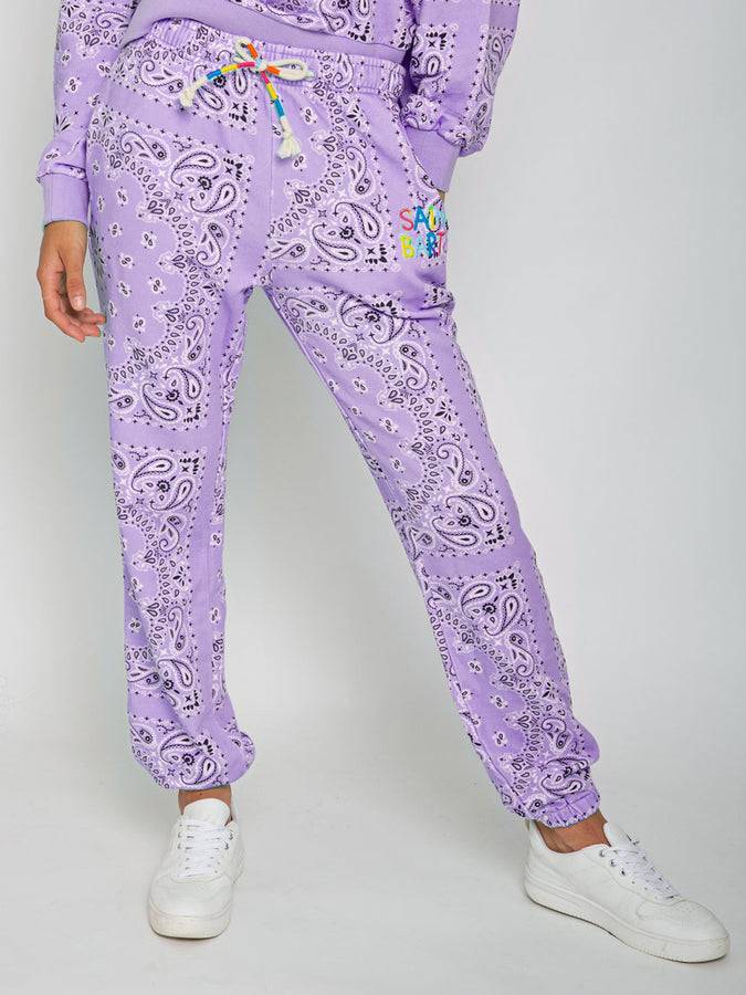 Mc2 Saint Barth Joggers bandana in cotone con ricamo Saint Barth