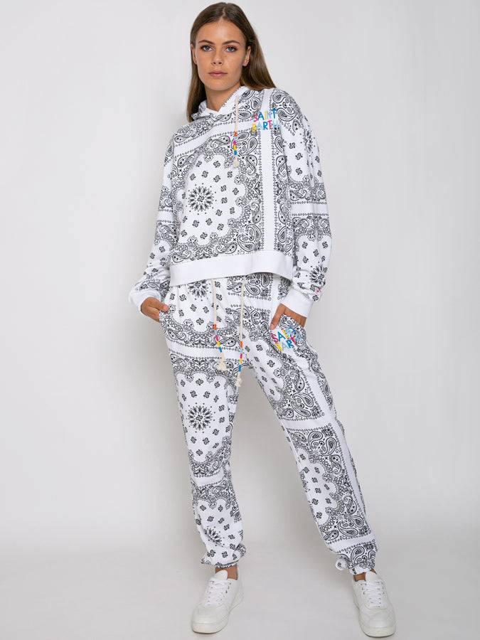 Mc2 Saint Barth Joggers Bandana In Cotone Con Ricamo Saint Barth