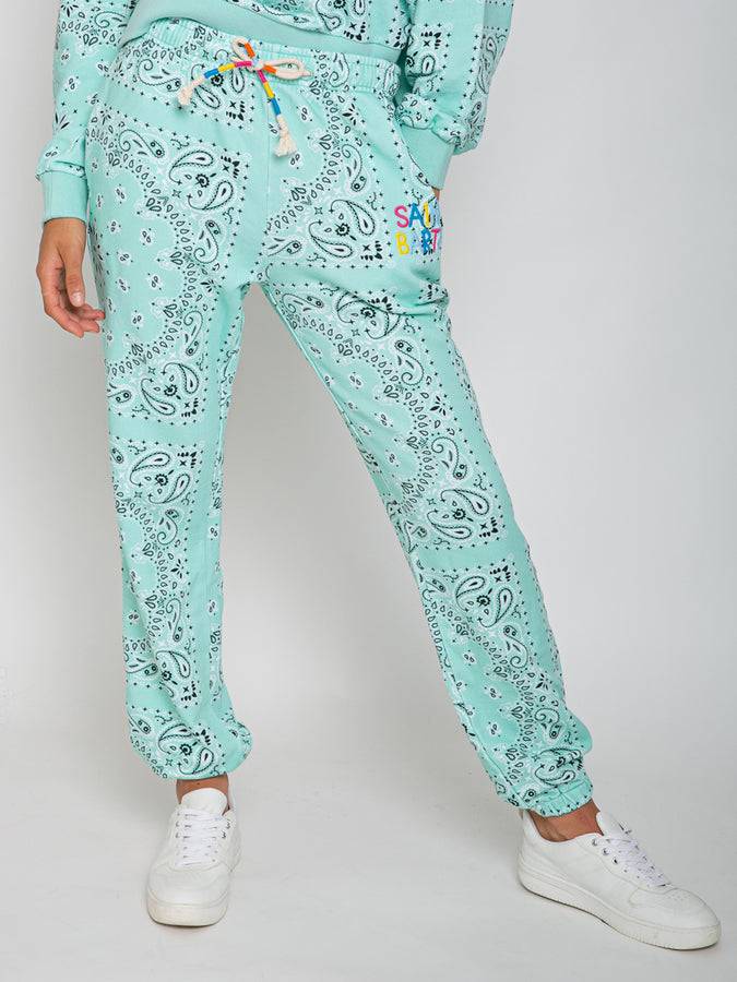 Mc2 Saint Barth Joggers bandana in cotone con ricamo Saint Barth