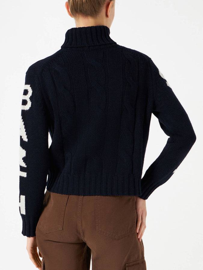 Mc2 Saint Barth Maglia A Collo Alto Intrecciata Saint Barth