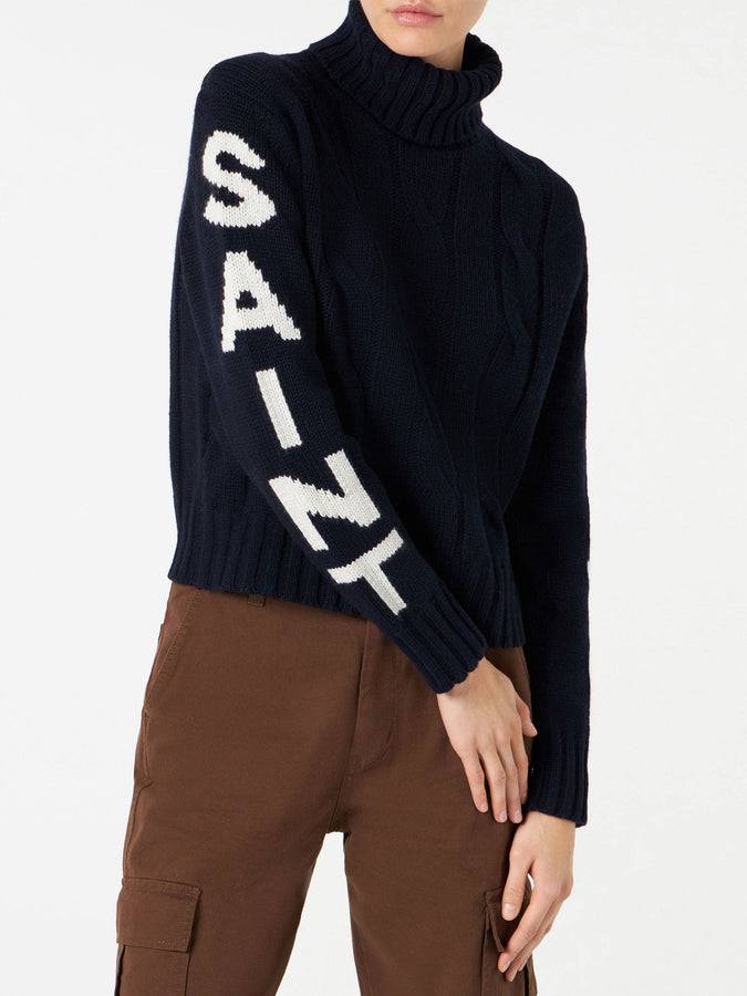 Mc2 Saint Barth Maglia a collo alto intrecciata Saint Barth