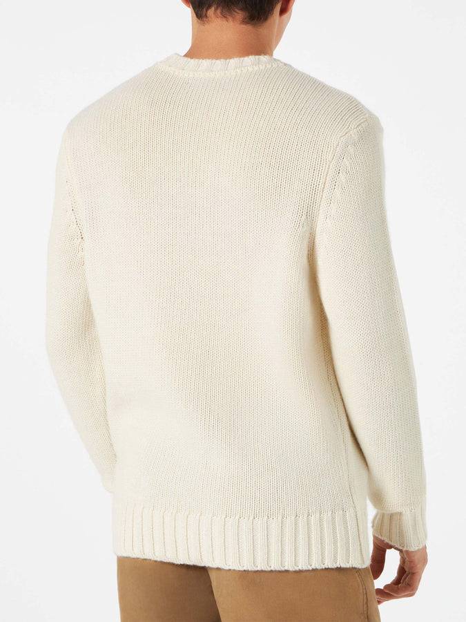 Mc2 Saint Barth Maglia Bombardino Ski Club In Misto Cashmere